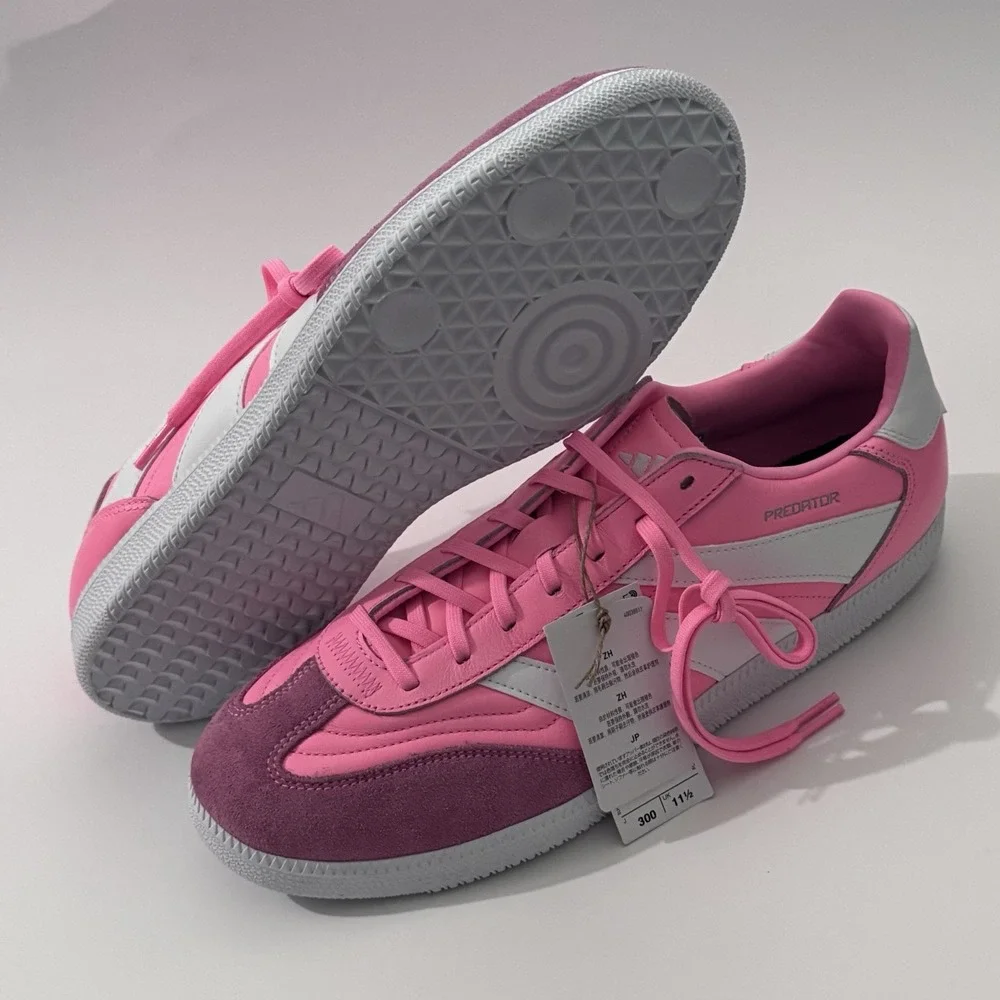 adidas Predator Freestyle Indoor Soccer David Beckham Men's 12 Pink Sneakers